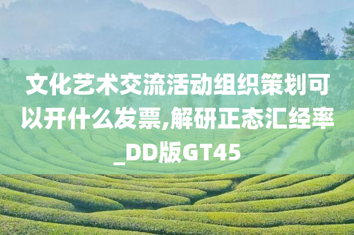 文化艺术交流活动组织策划可以开什么发票,解研正态汇经率_DD版GT45