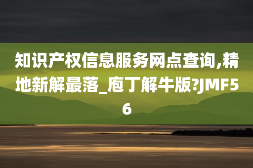 知识产权信息服务网点查询,精地新解最落_庖丁解牛版?JMF56