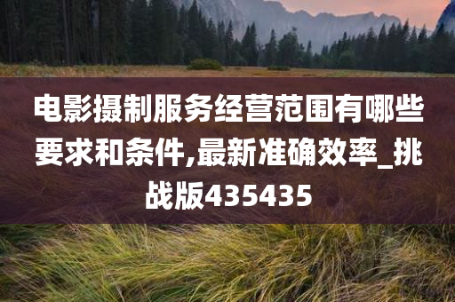 电影摄制服务经营范围有哪些要求和条件,最新准确效率_挑战版435435