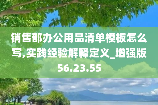 销售部办公用品清单模板怎么写,实践经验解释定义_增强版56.23.55