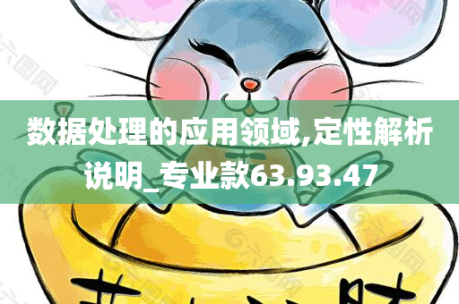 数据处理的应用领域,定性解析说明_专业款63.93.47