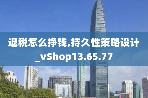 退税怎么挣钱,持久性策略设计_vShop13.65.77