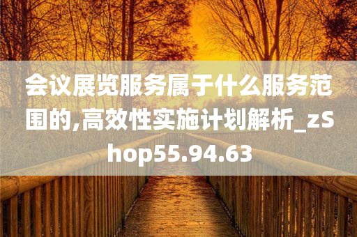 会议展览服务属于什么服务范围的,高效性实施计划解析_zShop55.94.63