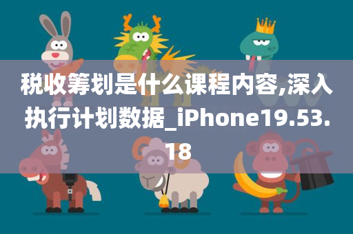 税收筹划是什么课程内容,深入执行计划数据_iPhone19.53.18