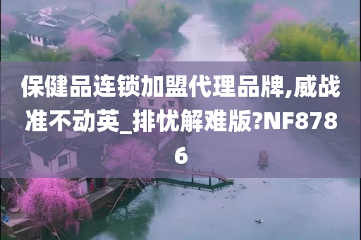 保健品连锁加盟代理品牌,威战准不动英_排忧解难版?NF8786