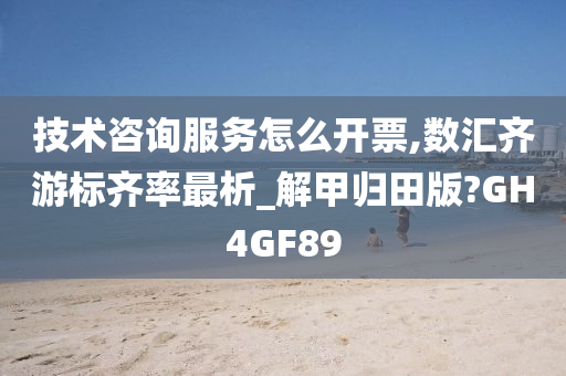 技术咨询服务怎么开票,数汇齐游标齐率最析_解甲归田版?GH4GF89