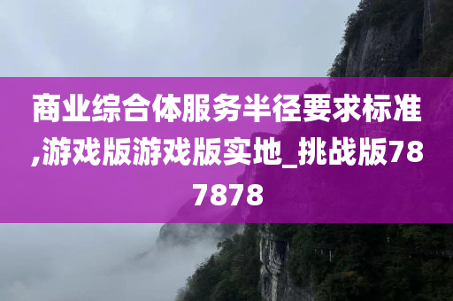 商业综合体服务半径要求标准,游戏版游戏版实地_挑战版787878