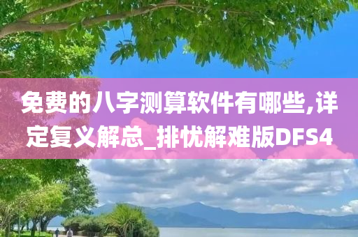 免费的八字测算软件有哪些,详定复义解总_排忧解难版DFS4