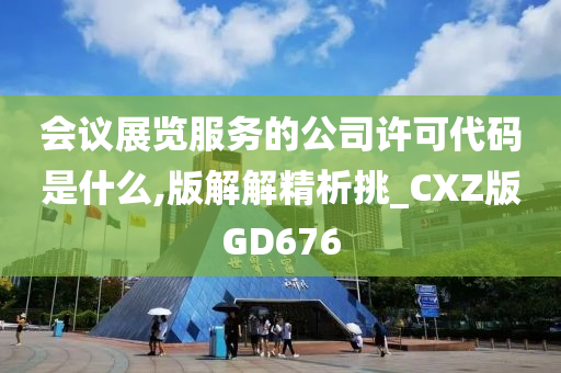 会议展览服务的公司许可代码是什么,版解解精析挑_CXZ版GD676