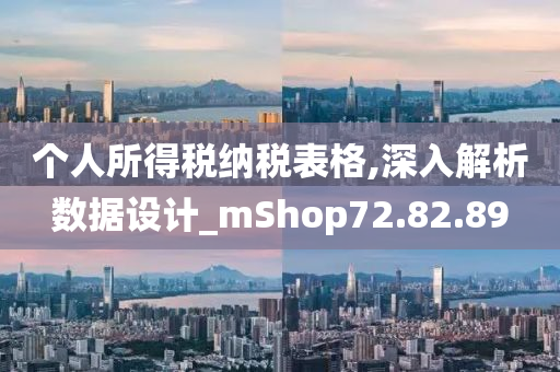 个人所得税纳税表格,深入解析数据设计_mShop72.82.89