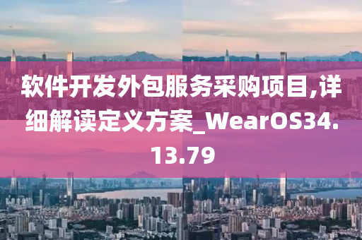 软件开发外包服务采购项目,详细解读定义方案_WearOS34.13.79