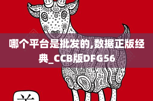 哪个平台是批发的,数据正版经典_CCB版DFG56