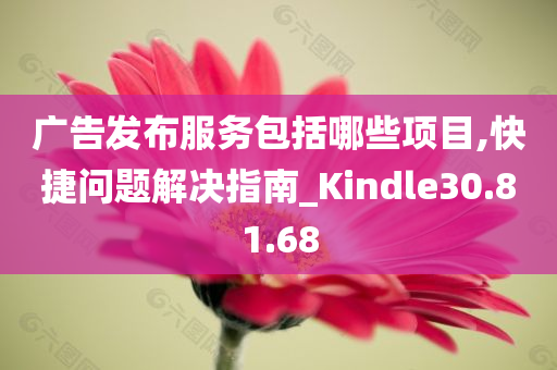 广告发布服务包括哪些项目,快捷问题解决指南_Kindle30.81.68