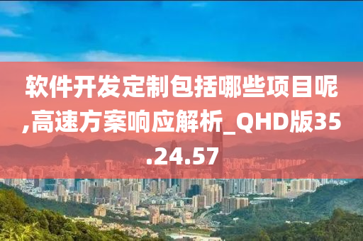 软件开发定制包括哪些项目呢,高速方案响应解析_QHD版35.24.57