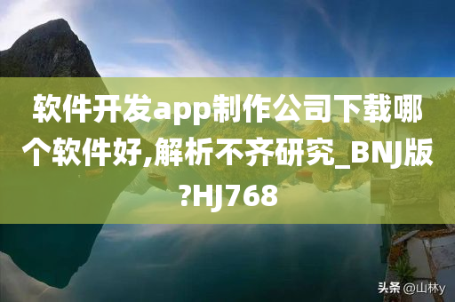 软件开发app制作公司下载哪个软件好,解析不齐研究_BNJ版?HJ768