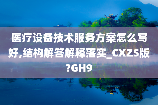 医疗设备技术服务方案怎么写好,结构解答解释落实_CXZS版?GH9