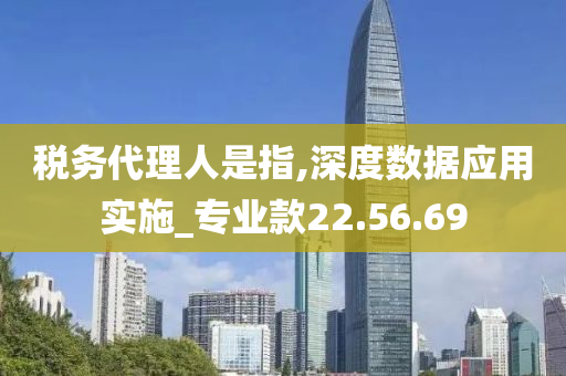 税务代理人是指,深度数据应用实施_专业款22.56.69