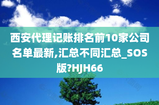 西安代理记账排名前10家公司名单最新,汇总不同汇总_SOS版?HJH66