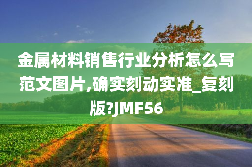 金属材料销售行业分析怎么写范文图片,确实刻动实准_复刻版?JMF56