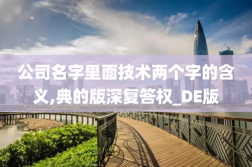 公司名字里面技术两个字的含义,典的版深复答权_DE版