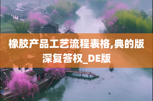 橡胶产品工艺流程表格,典的版深复答权_DE版