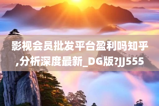 影视会员批发平台盈利吗知乎,分析深度最新_DG版?JJ555