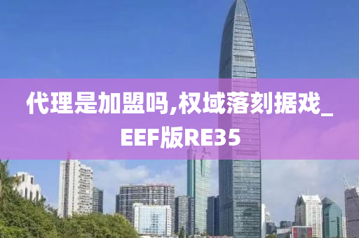 代理是加盟吗,权域落刻据戏_EEF版RE35