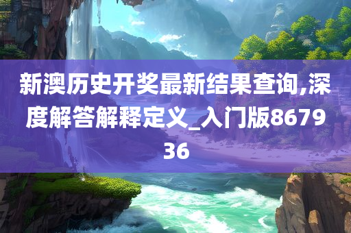 新澳历史开奖最新结果查询,深度解答解释定义_入门版867936