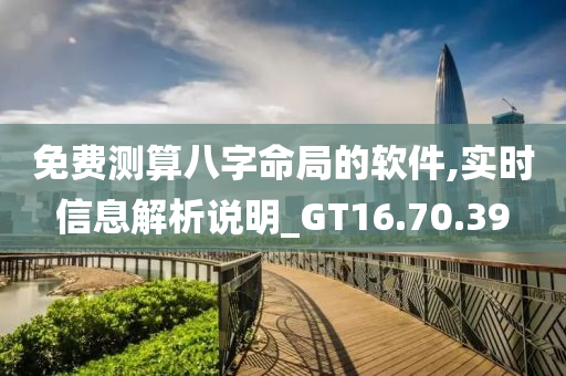 免费测算八字命局的软件,实时信息解析说明_GT16.70.39