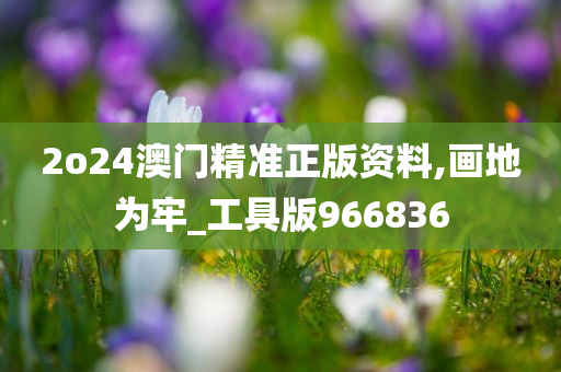 2o24澳门精准正版资料,画地为牢_工具版966836