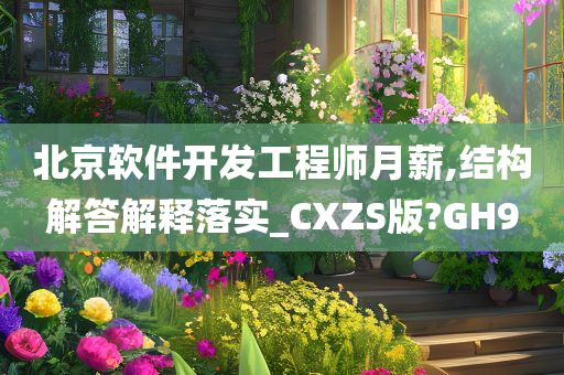 北京软件开发工程师月薪,结构解答解释落实_CXZS版?GH9